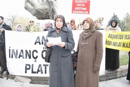 Ankara’da 164. Başörtüsü eylemi