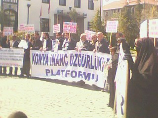 Konya’da 80. Başörtüsü Eylemi