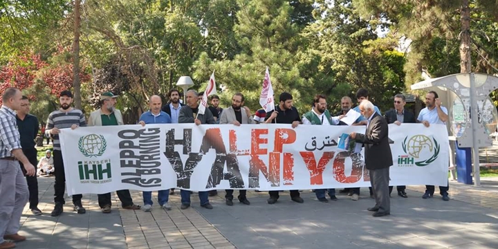 Halep’e Yönelik Katliamlar Kayseri’de Lanetlendi!