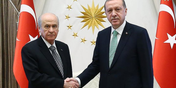 Cumhurbaşkanı Erdoğan MHP Genel Başkanı Bahçeli İle Görüştü