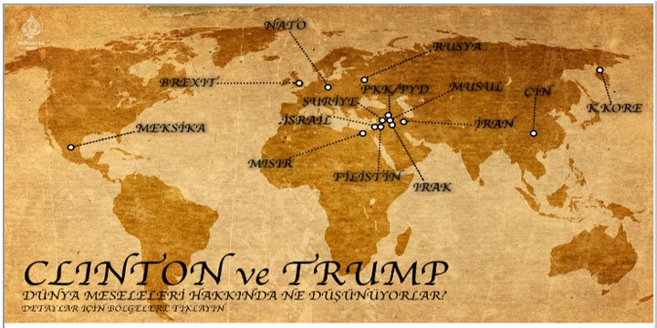 Clinton ve Trump Ortadoğu’ya Nasıl Bakıyor, Neler Vaad Ediyorlar?