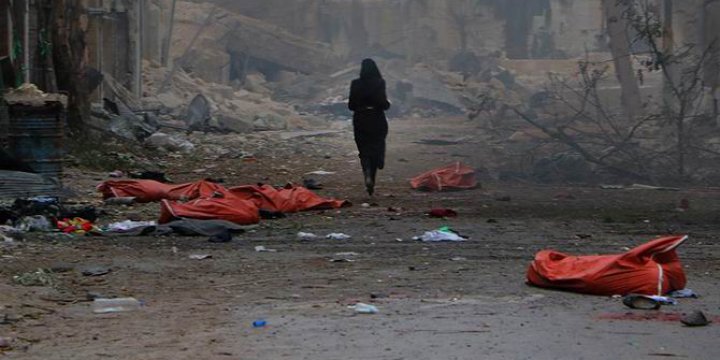 Esed ve Rus Jetleri Kaçan Sivilleri Katlediyor: 45 Ölü