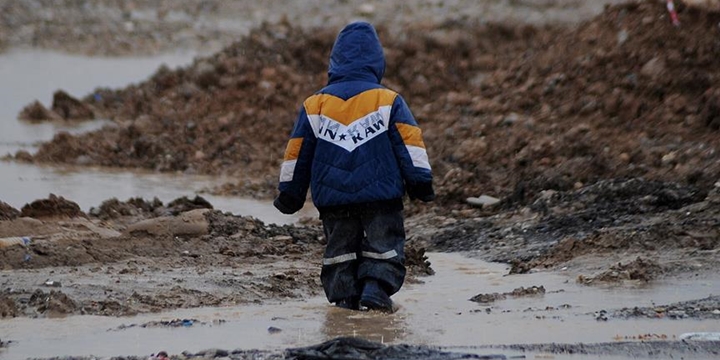 Musul’da Etkili Olan Yağış Mültecileri Vurdu