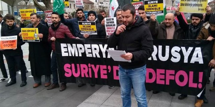 Halep’teki Kuşatma ve Katliamlar Trabzon’da Protesto Edildi