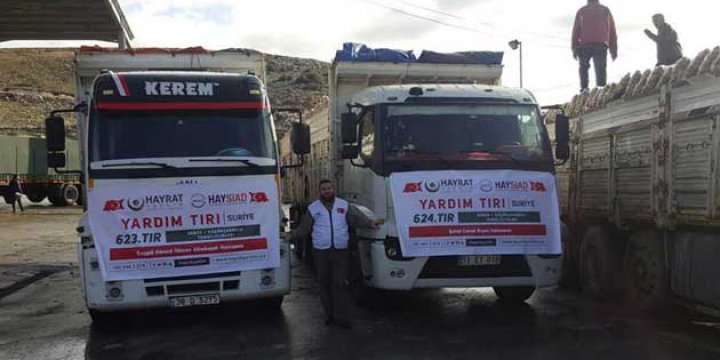 Suriye'ye 100 Tonluk Yardım