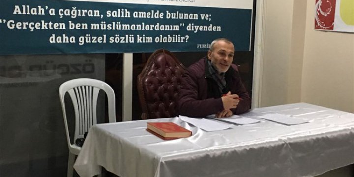 Gaziosmanpaşa Özgür-Der’de “Kur’an’da Dua Kavramı” Konuşuldu