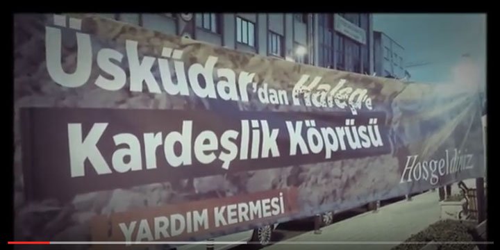 Üsküdar'dan Halep'e Kardeşlik Köprüsü
