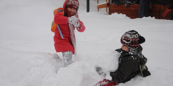9 İlde Okullar Kar Nedeniyle Tatil Edildi