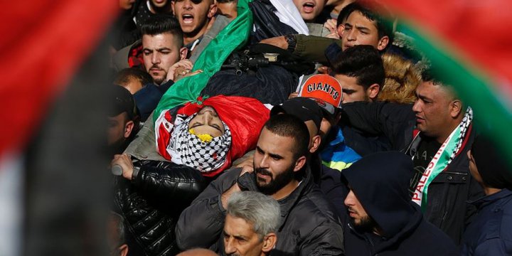 El-Harubi Ramallah'ta Yüzlerce Kişinin Katıldığı Törenle Toprağa Verildi