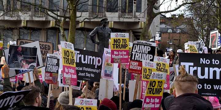 Londra’da Protesto: Trump’a Yapılan Davet Geri Alınsın