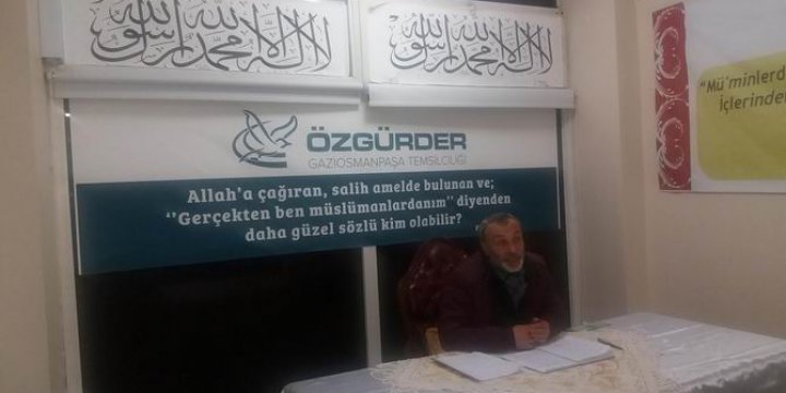 Gaziosmanpaşa Özgür-Der’de “Kur’an’da İmtihan” Konuşuldu