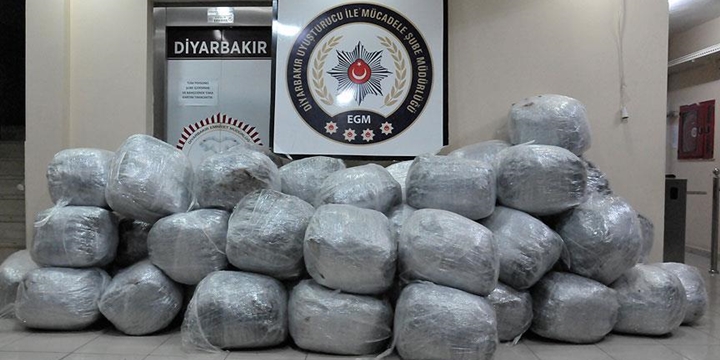 Diyarbakır’da Bir Ayda 2,7 Ton Uyuşturucu Ele Geçirildi!