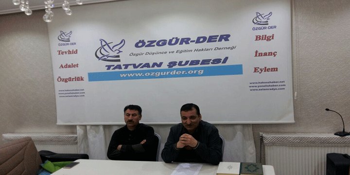 Tatvan Özgür-Der’de “İnsanın Anlam Arayışı” Konuşuldu