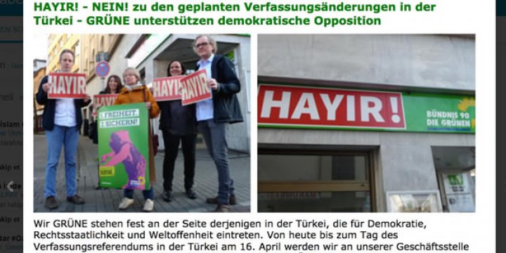 Türkiye Sorunlarını Almanya'ya Taşımasın Diyen Yeşiller Partisi “Hayır!” Dedi