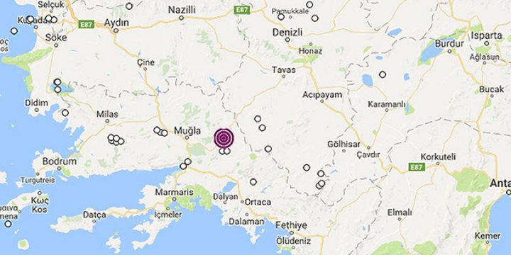 Muğla'da Deprem