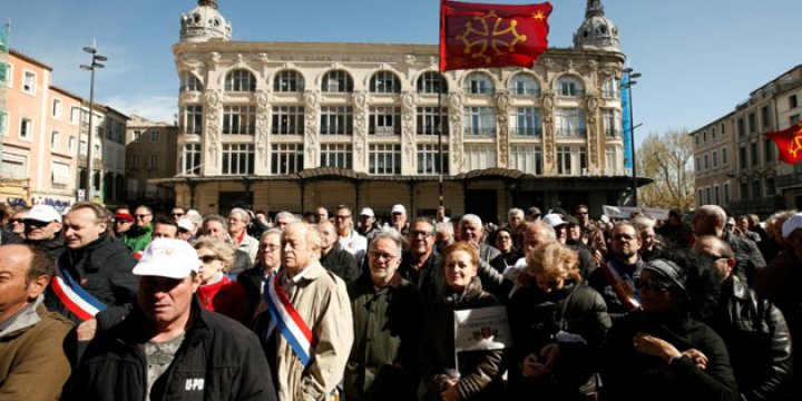 Fransa'da Nükleer Protestosu