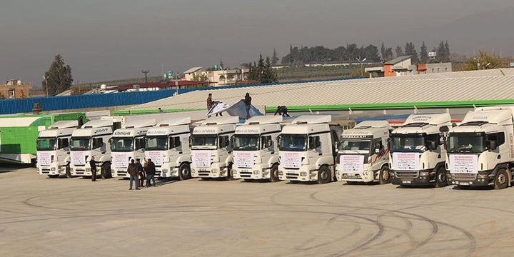İHH Suriye Halkına 3 Ayda Bin 518 Tırlık Yardım Gönderdi