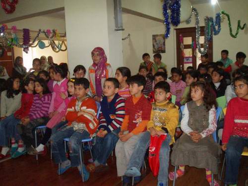 Çocukların Resim Yarışması Heyecanı