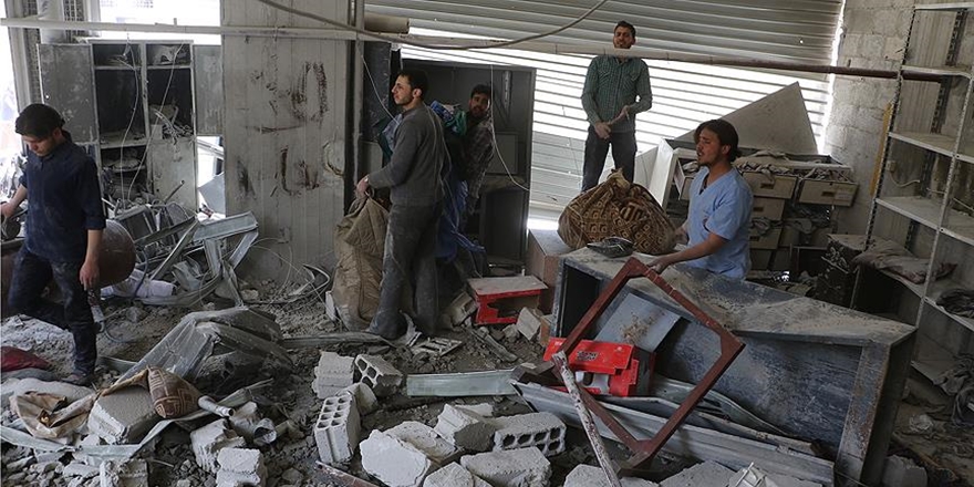 Esed Güçleri Doğu Guta’nın En Büyük Hastanelerinden Birini Yerle Bir Etti!