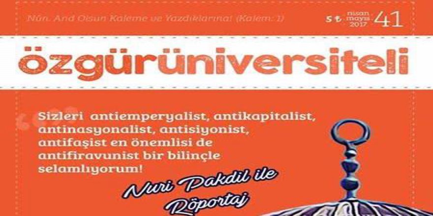 Özgür Üniversiteli "Kudüs ve Ezan Yasağı" Dosyası İle Çıktı