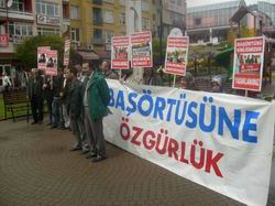 Kocaeli'de 211. başörtüsü eylemi