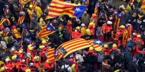 Katalanlar Brüksel'de Gösteri Yaptı