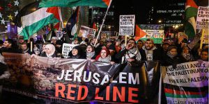 ABD'nin Kudüs Kararına Chicago’da Protesto