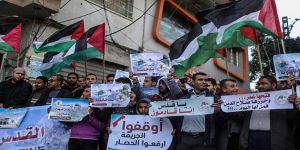 Gazze'de 'ABD'nin Kudüs Kararı' Protesto Edildi