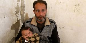 Doğu Guta Ablukasının Simgesi Kerim Bebek de Yer Altına Sığındı!