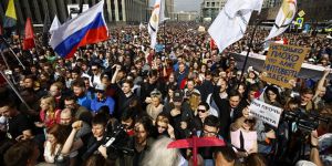 Moskova’da Telegram Yasağı Protesto Edildi