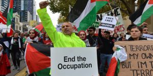 İsrail'in Gazze Katliamı Avustralya'da Protesto Edildi