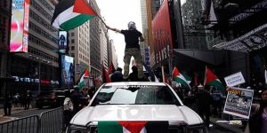 İsrail'in Gazze Katliamına ABD'de Protesto