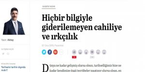 Irkçılık Cahiliyenin En Önemli Tezahürlerinden Biridir!