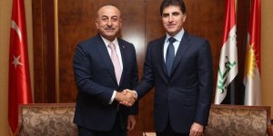 Çavuşoğlu Erbil'de IKBY'nin Yeni Başkanı Neçirvan Barzani ile Görüştü