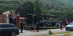 Yolcu Otobüsündeki Yangında Ölenlerin Kimlikleri Belirlendi
