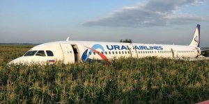 Rusya'da Kuş Sürüsüne Çarpan Yolcu Uçağı Tarlaya Acil İniş Yaptı