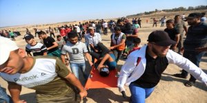 Siyonist İsrail Gazze Sınırında 49 Filistinliyi Yaraladı