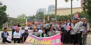 Malezya'da Keşmir'deki Müslümanlarla Dayanışma Eylemi