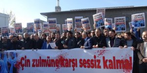 Doğu Türkistan'da Yaşanan Zulümler Diyarbakır’da Protesto Edildi 
