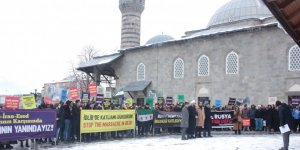 İdlib’e Yönelik Saldırılar Erzurum’da Protesto Edildi 