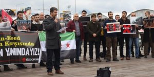 Giresun'da Rusya, İran ve Esed'in Katliamları Protesto Edildi