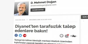 Diyanet’ten Tarafsızlık Talep Edenler Öncelikle Atatürk/çülük Dayatmasından Vazgeçmeli Değil mi?