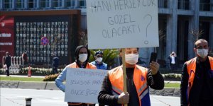 Taşeron İşçiler İBB Önünde Eylem Yaptı