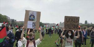 Siyonist İsrail'in İlhak Planı Hollanda’da Protesto Edildi