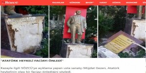 Modern hurafecilikte bugün: Atatürk heykeli korur!