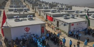 Türkiye Diyanet Vakfı tarafından İdlib'de yapılan 600 konut ailelere teslim edildi