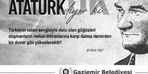 CHP’li belediyeden dev hizmet: Nutuk panolarda