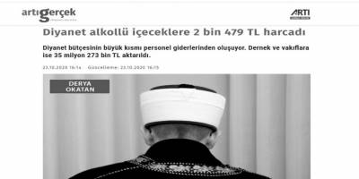 “Diyanet alkollü içecek satın almış” diyen Artı Gerçek’in yalanı ortaya çıktı!