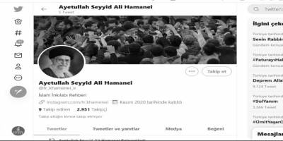 Hamaney’in Türkçe sosyal medya sayfası ve ilk paylaşımları
