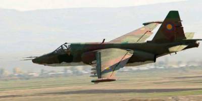 Azerbaycan ordusu saldırı hazırlığındaki Ermenistan’a ait SU-25 uçağını düşürdü